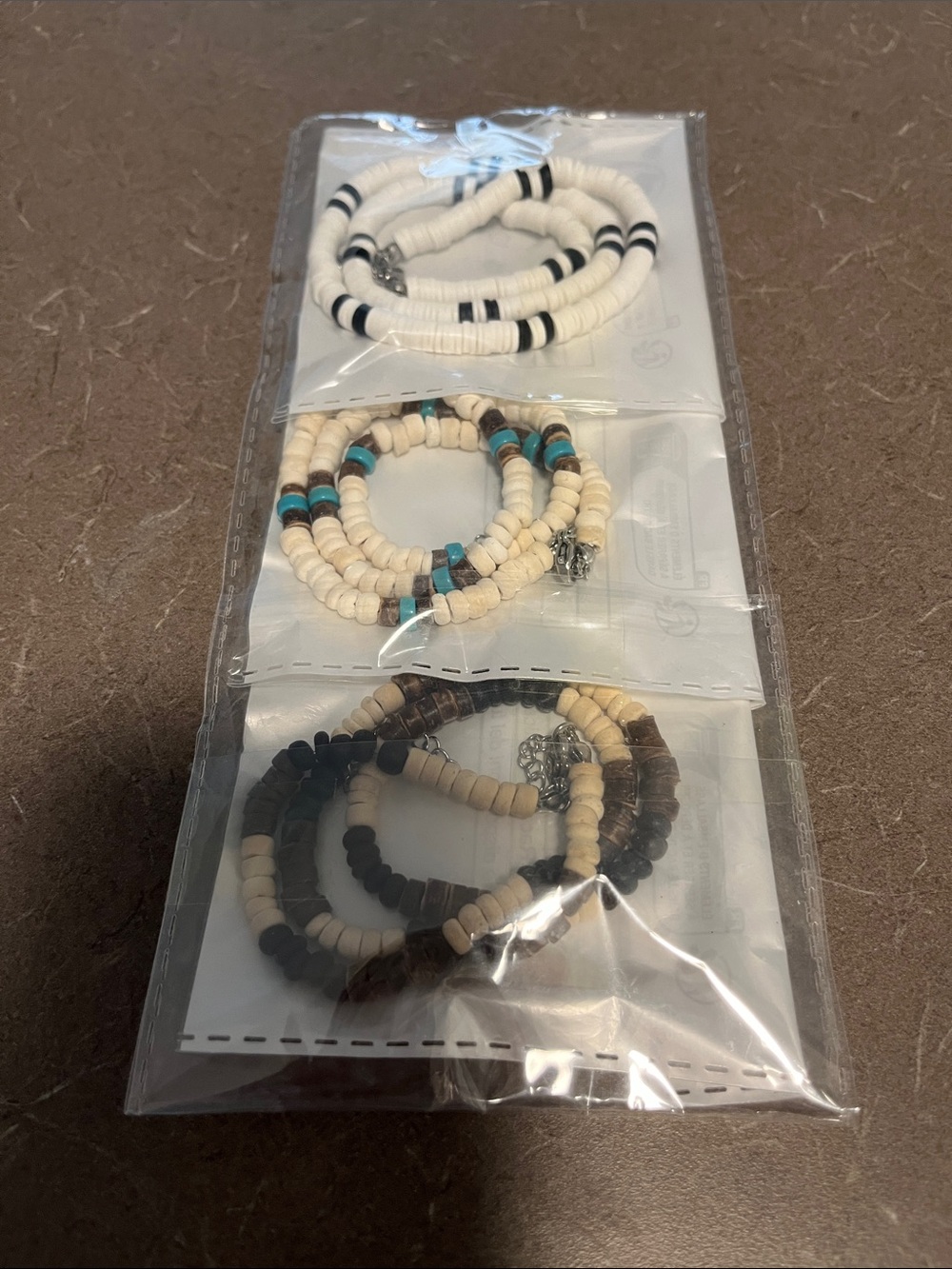 NWT Beaded Necklaces- White, Turquoise, Brown